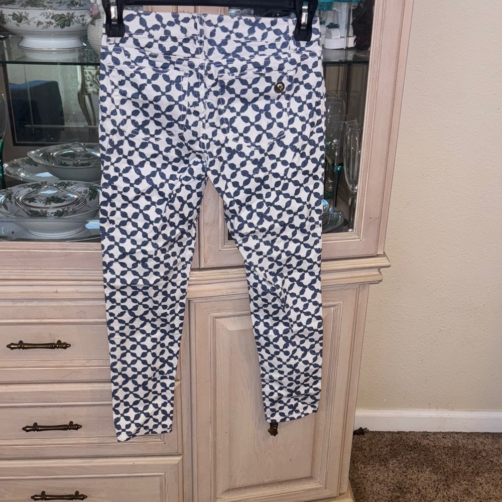Michael Kors White and Blue Skinny Jeans - Picture 9 of 10